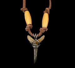Authentic Megalodon shark tooth necklace for sale | Buried Treasure Fossils