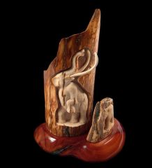 Woolly Mammoth Tusk Carving